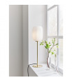 Lampe de table globe Cava Métal Laiton brossé 1 ampoule 55,5cm