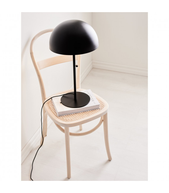 Dome table lamp Black Metal 2 bulbs 54.5cm