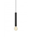 Suspension design Sencillo Métal Noir 1 ampoule 35cm