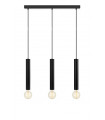 Sencillo Black Metal pendant light 3 bulbs 35.5cm