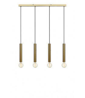 Sencillo Metal Brass Pendant 4 bulbs 35cm