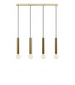Suspension Sencillo Métal Laiton 4 ampoules 35cm