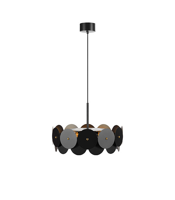 Plafonnier Vegas Métal Noir 3 ampoules 35cm