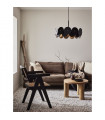 Ceiling light Vegas Metal Black 3 bulbs 35cm