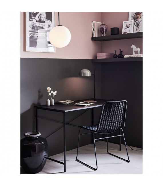 Pendente Dione in metallo nero 1 lampadina 47cm
