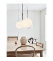 Suspension Dione Métal Noir 3 ampoules 47cm