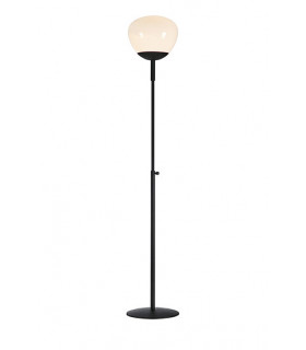 Lámpara de pie Rise Black Metal 1 bombilla 150cm