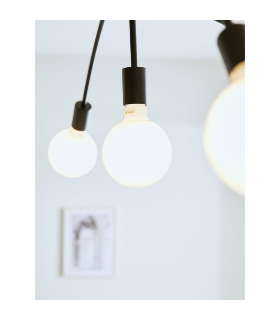 Ceiling lamp Cygnus Black Metal 5 bulbs 34cm