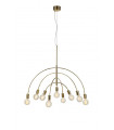 Suspension Lavello Métal Laiton 9 ampoules 88cm