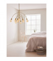 Suspension Lavello Métal Laiton 9 ampoules 88cm