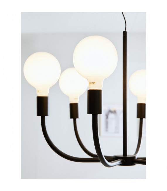 Suspension Amistoso Métal Noir 6 ampoules 47cm