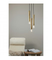 Suspension Sencillo Métal Laiton 3 ampoules 35,5cm