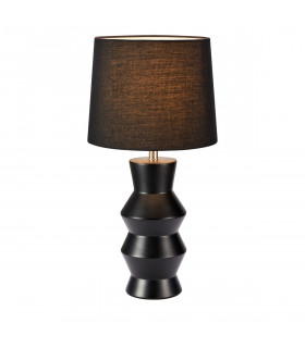 Table lamp Sienna Ceramic Black 1 bulb 46cm