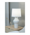 Shape Ceramic table lamp white 1 bulb 46cm