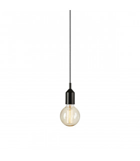 Design suspension Bronx Metal Black 1 bulb 10cm