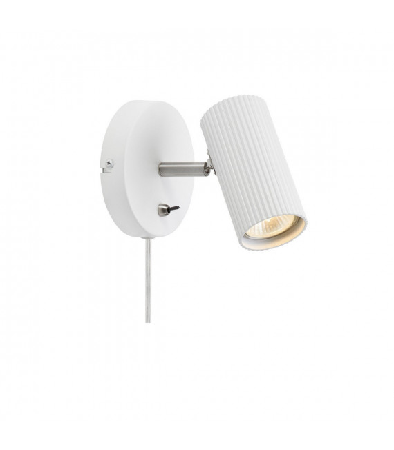 Applique avec liseuse Costilla Métal blanc 1 ampoule 14cm