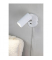 Applique avec liseuse Costilla Métal blanc 1 ampoule 14cm