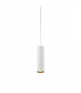 Design suspension Costilla Transparent metal 1 bulb 24cm