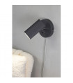 Wall lamp with reading light Costilla Metal Gray 1 bulb 14cm
