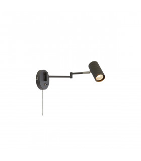 Wall lamp with reading light Costilla Metal Gray 1 bulb 41cm