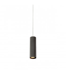 Design-Aufhängung Costilla Transparentes Metall 1 Birne 24cm