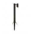 Garden Stake Black Aluminum 1 bulb 60cm