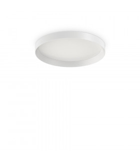 Plafón LED integrado Fly Metal, aluminio, plástico blanco 1 bombilla 7cm