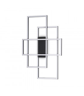 Built-in LED wall light Frame Metal, plastic Black 1 bulb 6cm