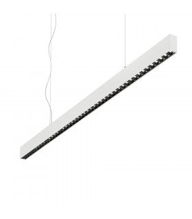 Lámpara colgante Office 1 luz Metal, aluminio blanco