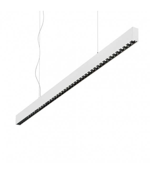 Lámpara colgante Office 1 luz Metal, aluminio blanco