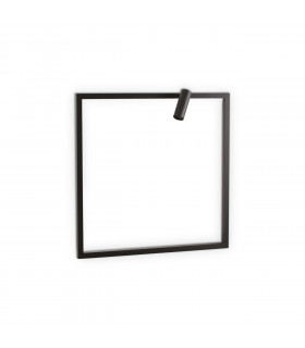 Integrierte LED-Wandleuchte Syntesi Metal Black 1 Glühbirne 60cm