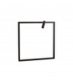 Integrated LED wall light Syntesi Metal Black 1 bulb 60cm