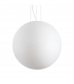 Carta pendant lamp 1 bulb Glass, white metal
