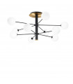 Plafonnier Cosmopolitan Verre,métal Noir 10 ampoules 53,5cm