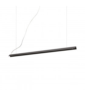 V-Line integrated LED pendant lamp 1 bulb Black Metal