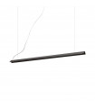 Suspension LED intégré V-Line 1 ampoule Métal Noir