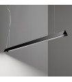 Suspension LED intégré V-Line 1 ampoule Métal Noir