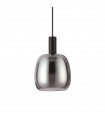 Suspension Coco-1 1 ampoule Verre,métal Noir