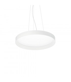 Suspensión LED integrada Fly 1 bombilla Metal, aluminio, plástico blanco