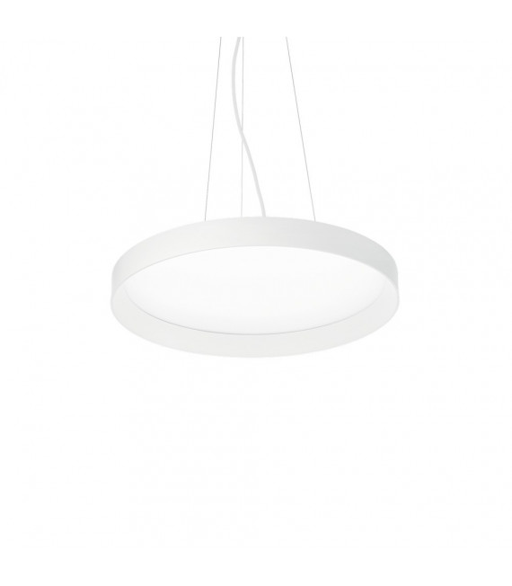 Suspensión LED integrada Fly 1 bombilla Metal, aluminio, plástico blanco
