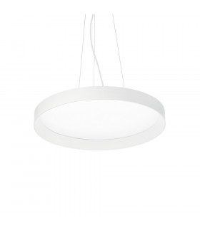 Suspensión LED integrada Fly 1 bombilla Metal, aluminio, plástico blanco
