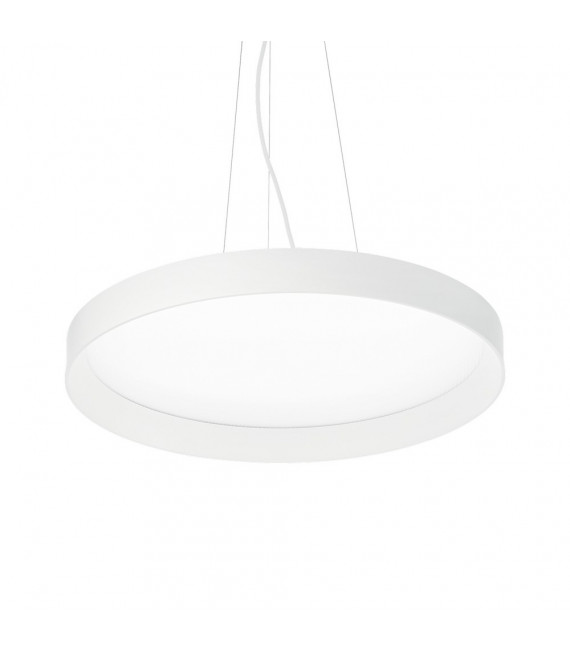 Sospensione LED integrata Fly 1 lampadina Metallo, alluminio, plastica bianca