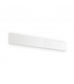 Integrated LED wall light Zig White metal 2 bulbs 8cm
