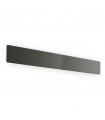 Integrated LED wall light Zig Black Metal 2 bulbs 8cm