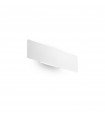 Applique LED intégré Zig Métal blanc 2 ampoules 9cm