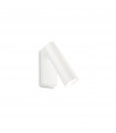Applique avec liseuse Pipe Métal,aluminium blanc 1 ampoule 10,5cm