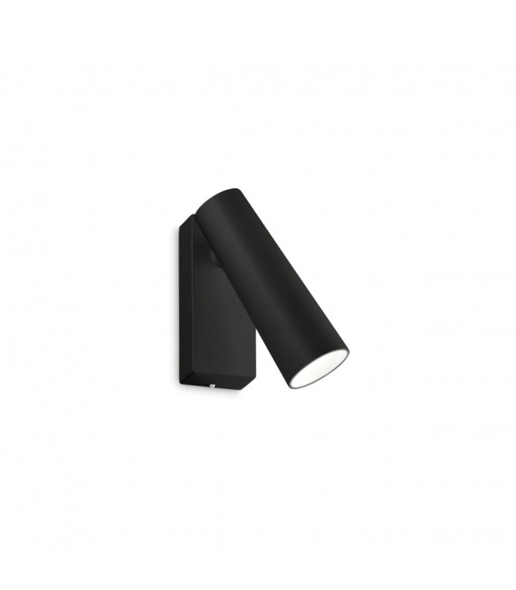 Wandleuchte mit Leselampe Pipe Metal, weißaluminium 1 Glühbirne 10,5cm