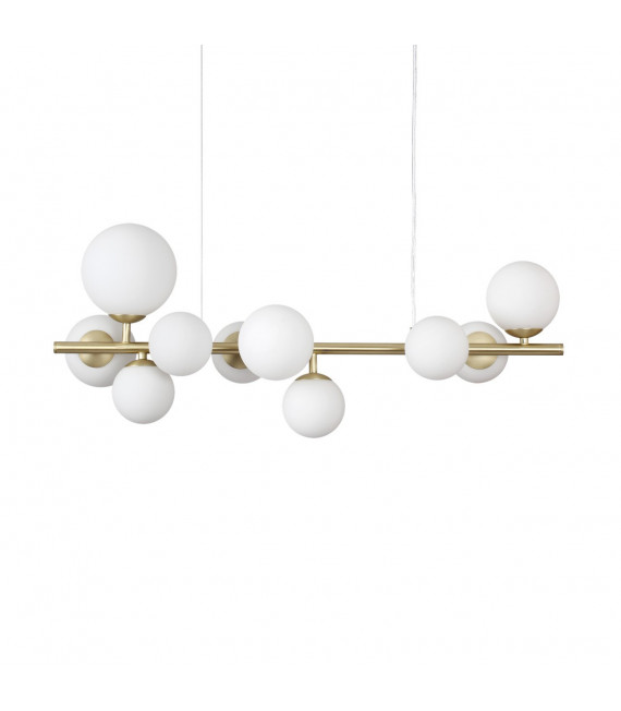Suspension Perlage 10 ampoules Verre,métal