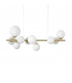 Perlage pendant light 10 bulbs Glass, metal