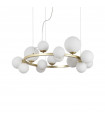 Suspension Perlage 14 ampoules Verre,métal